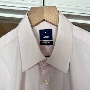 Light Pink Poplin Dress Shirt / 15.5 Neck / Slim Fit